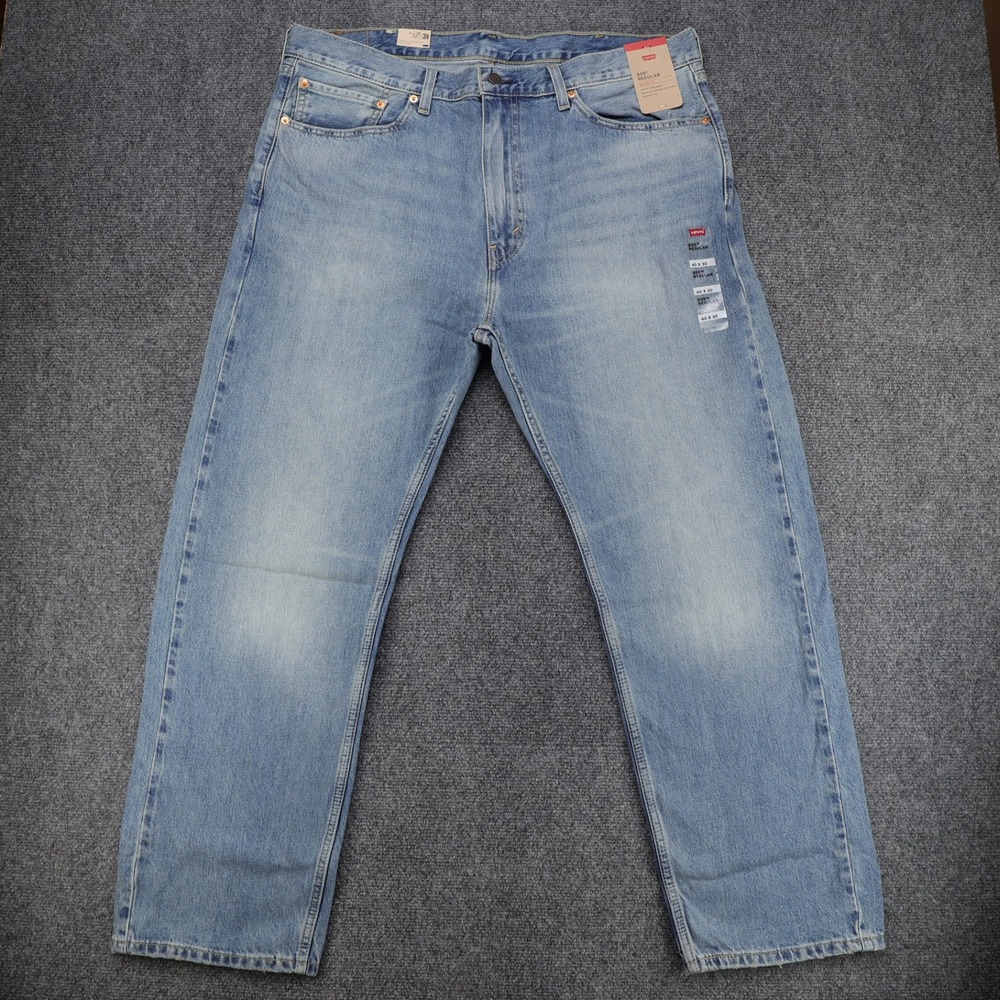 Levis 505 Regular Fit Jeans Mens‎ 40x30 Light Wash Blue Denim 00505-1277 NWT